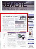The RAB was featured on the front cover of the Febrauary/March 2003 issue of Remote Site and Equipment Magazine