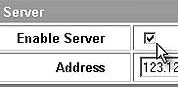 Click enable server